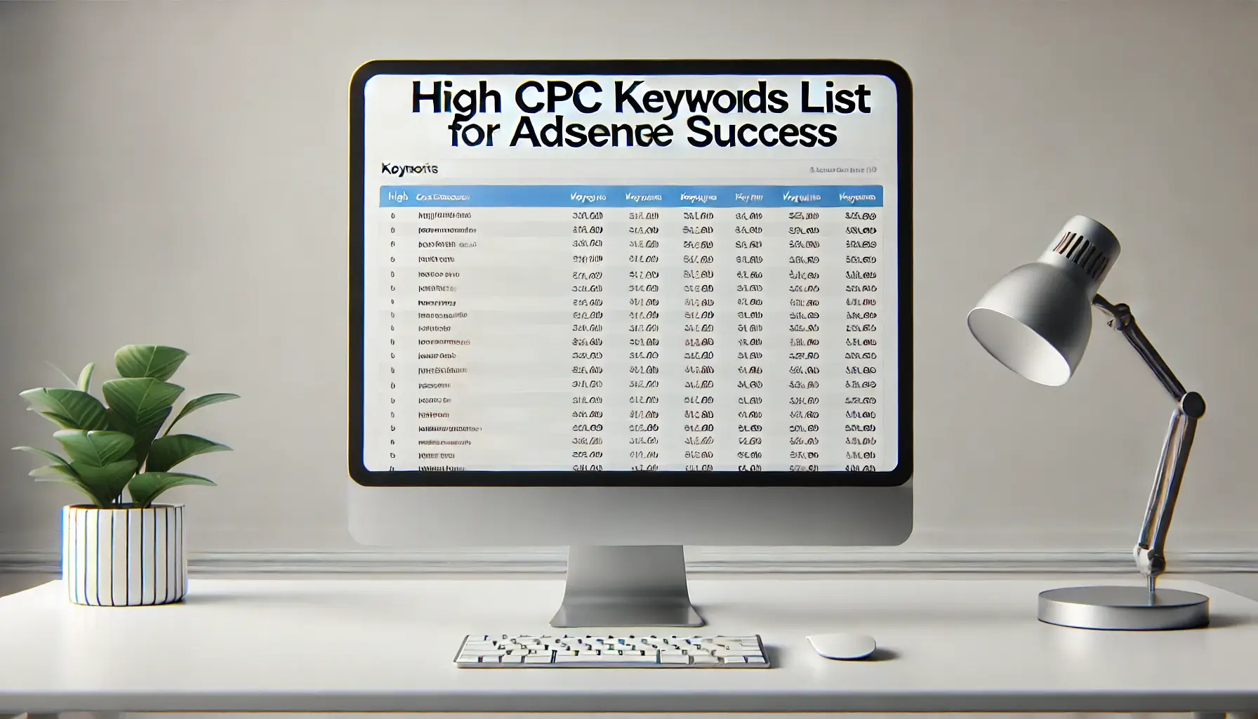 High CPC Keywords List for AdSense Success